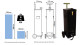 ESTUFA PORTATIL 22KG 350W C/TERMO Y RUED